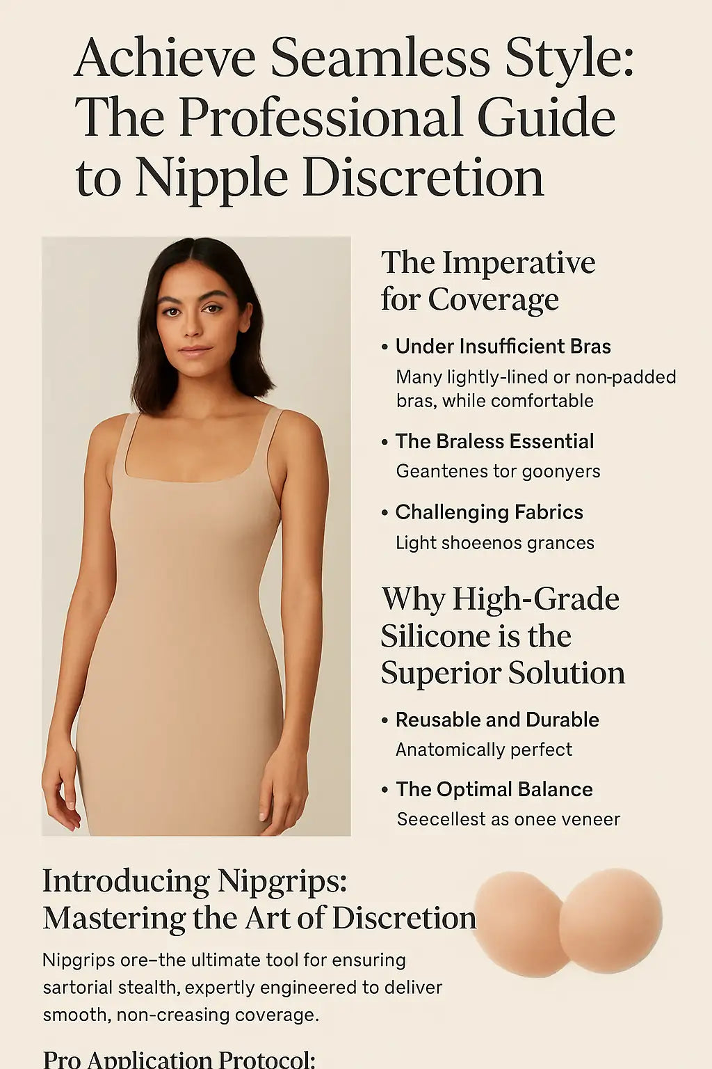 🌟 Achieve Seamless Style: The Professional Guide to Nipple Discretion (Featuring Nipgrips)