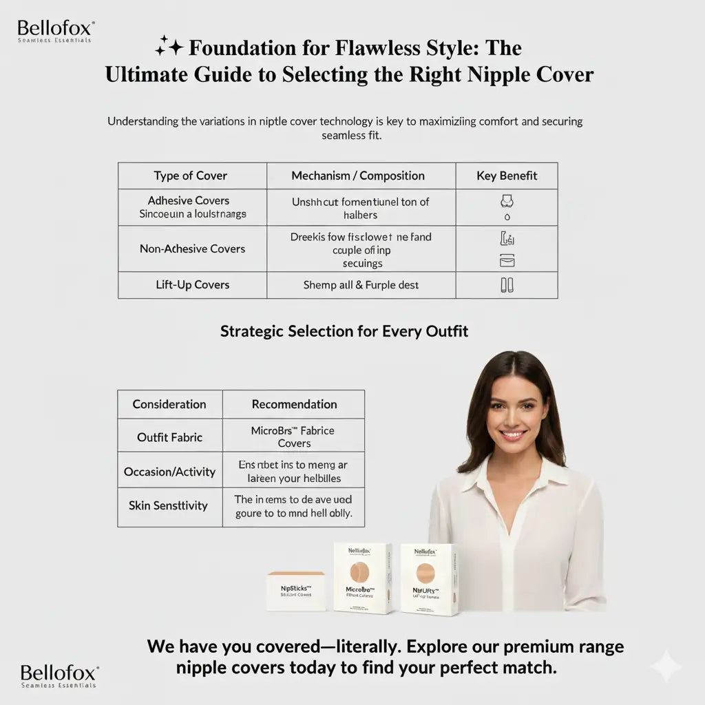 🌟 Foundation for Flawless Style: The Ultimate Guide to Selecting the Right Nipple Cover