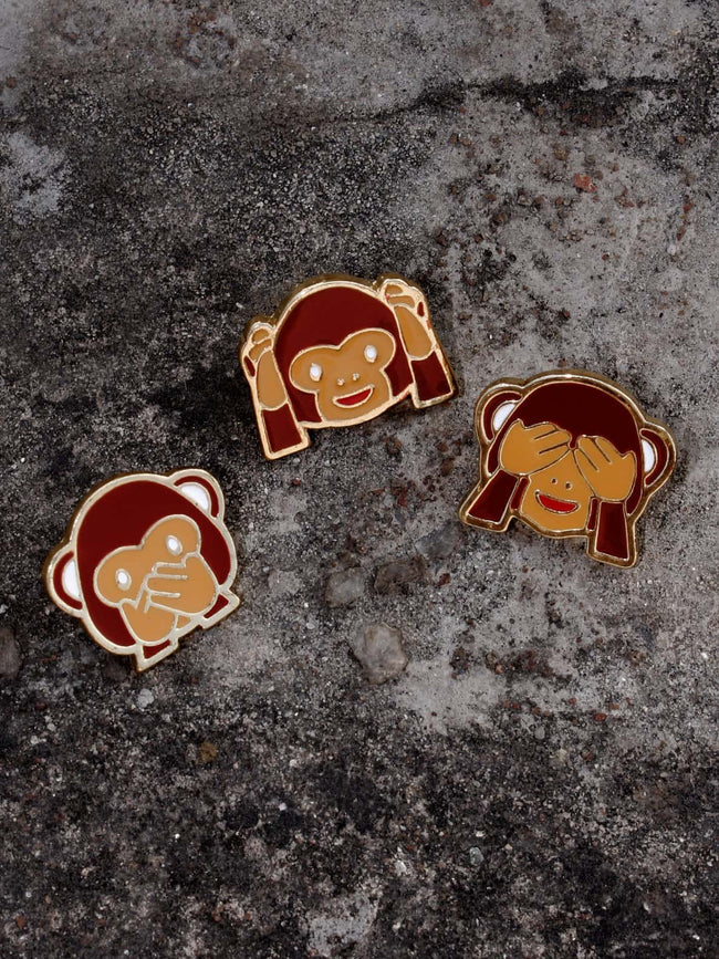 Bellofox Monkey Brooch (Set of 3) Accessories