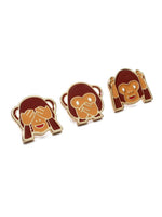 Bellofox Monkey Brooch (Set of 3) Accessories