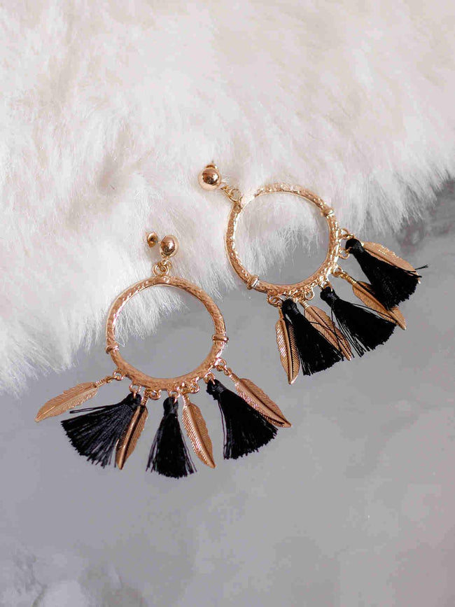 Bellofox Tassel Feathers Earrings